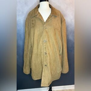 Wilsons Leather Pelle Studio 2XL Suede Jacket – Tan / Camel Brown – 100% Leather